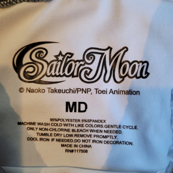 Sailor Moon •Size Medium• Luna Galaxy Print Skater Skirt Stretchy Waist - Picture 6 of 7